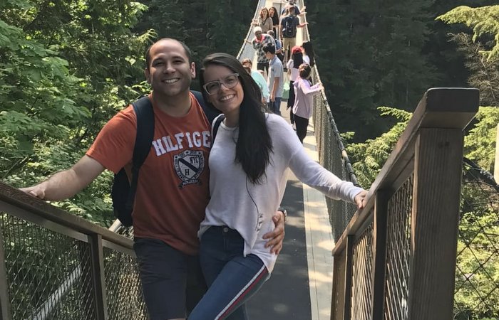 Danúbia e Danilo contam os impactos do corona no Canadá. Foto: Acervo Pessoal