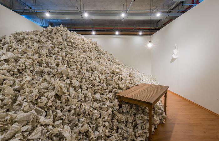 Partitura (2014), uma das obras da mostra.