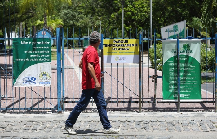 Entrada do Parque da Jaqueira.