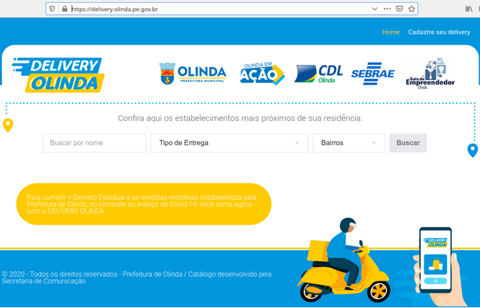 Os sites visam dar visibilidade aos negócios locais./ Os sites visam dar visibilidade aos negócios locais./