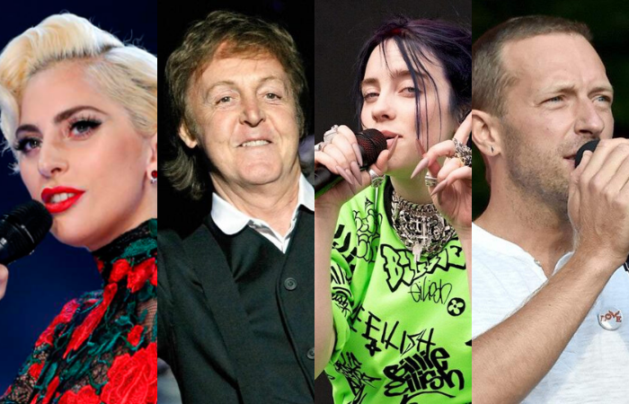 Lady Gaga, Paul McCartney, Billie Eilish e Chris Martin integram a line-up/Fotos: Divulgação