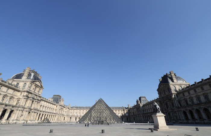 Museu do Louvre, na França. Foto: Ludovic MARIN / AFP/ Museu do Louvre, na França. Foto: Ludovic MARIN / AFP/