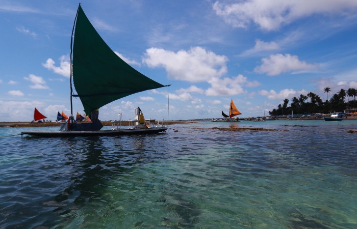 Área de piscinas naturais em Porto de Galinhas, localizado em Ipojuca