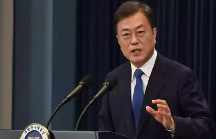 Moon Jae-in pediu para que os coreanos não se descuidem/Foto: AFP / POOL / KIM Min-Hee. Moon Jae-in pediu para que os coreanos não se descuidem/Foto: AFP / POOL / KIM Min-Hee.