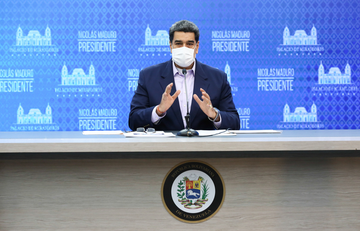 Desde janeiro de 2019, os Estados Unidos lideram a pressão internacional para incentivar a saída de Maduro/Foto: Marcelo Garcia / Venezuelan Presidency / AFP