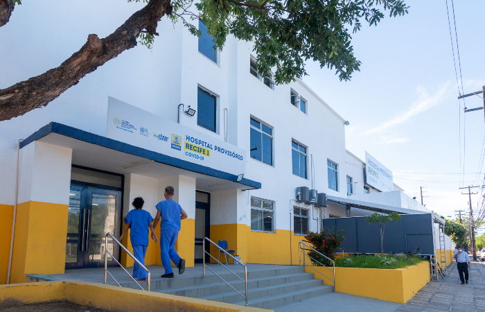 Hospital Provis&oacute;rio 1 fica na Rua da Aurora./Foto: Cristiana Dias/PCR.