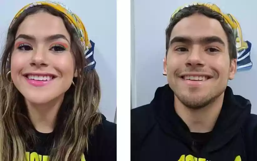 A apresentadora Maísa Silva foi uma das pessoas que compartilharam o resultado do filtro do app/Foto: Faceapp/reprodução A apresentadora Maísa Silva foi uma das pessoas que compartilharam o resultado do filtro do app/Foto: Faceapp/reprodução