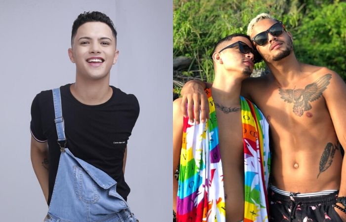 George Santos (esquerda) conta com mais de 160 mil seguidores no Instagram