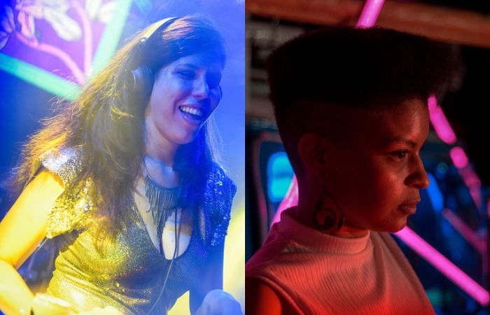 Nadejda e DJ Makeda (Dayra Batista), criadoras da MaddaM Music