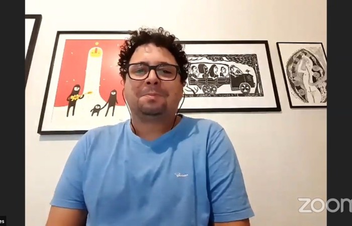 Ivan Moraes tornou a apresentar requerimento nesta ter&ccedil;a-feira em reuni&atilde;o remota da C&acirc;mara do Recife/Foto: Reprodu&ccedil;&atilde;o de videoconfer&ecirc;ncia