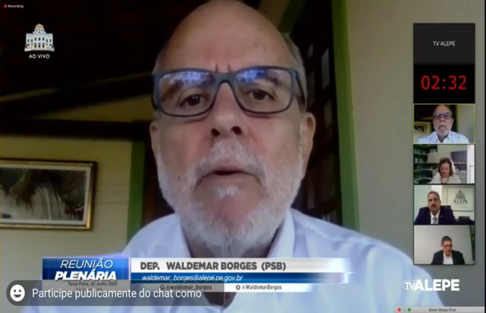 /Deputado Waldemar Borges, presidente da Comissão de Justiça. Foto: Divulgação