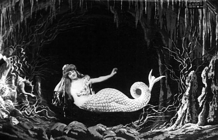 O primeiro filme postado pelo projeto foi A sereia, um curta francês de 1904 de Georges Méliès./Foto: Reprodução O primeiro filme postado pelo projeto foi A sereia, um curta francês de 1904 de Georges Méliès./Foto: Reprodução
