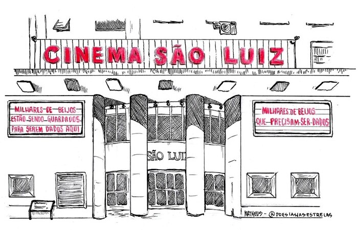 Fachada do Cinema São Luiz