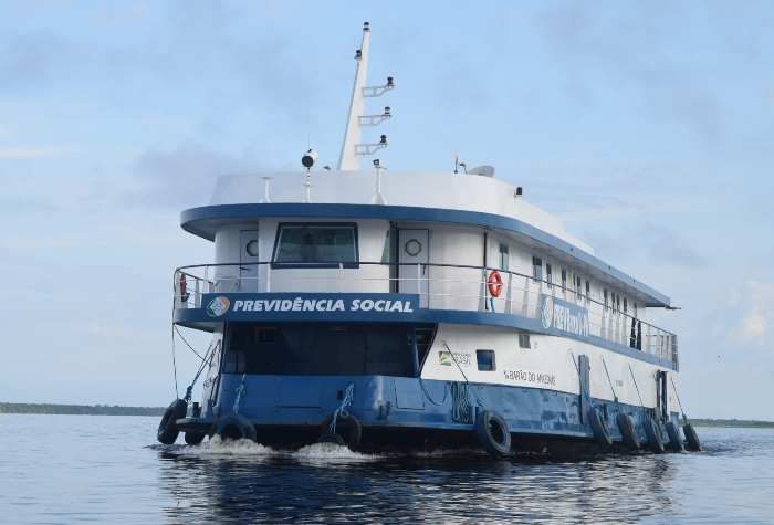 Barco partirá para missão pela calha do Rio Solimões/Foto: Reprodução/INSS.