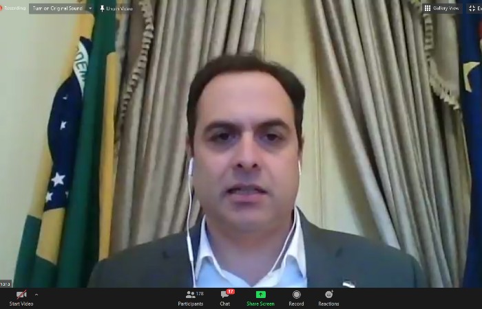 Paulo Câmara participou de reunião com prefeitos pernambucanos sobre a volta às aulas em meio à pandemia/Foto: Ascom / Amupe Paulo Câmara participou de reunião com prefeitos pernambucanos sobre a volta às aulas em meio à pandemia/Foto: Ascom / Amupe