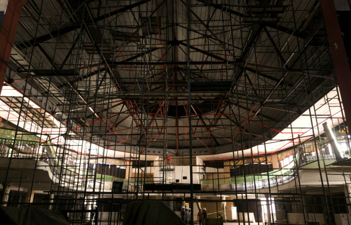 Visão do palco para a plateia e camarotes