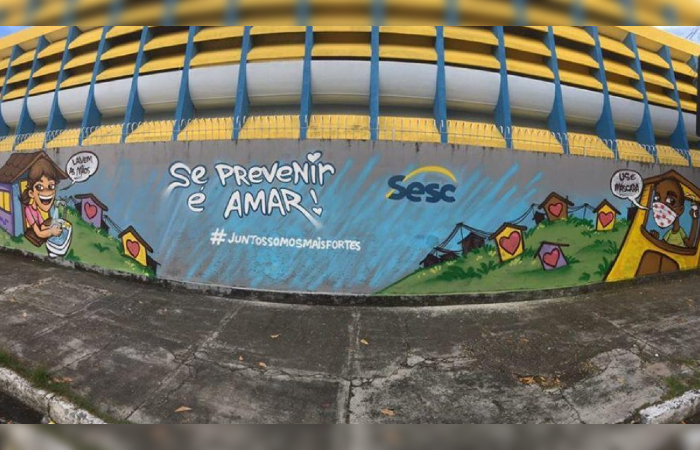 Exemplo de desenho que ser&aacute; grafitado nesta sexta-feira (7)./Foto: Divulga&ccedil;&atilde;o/Sesc.