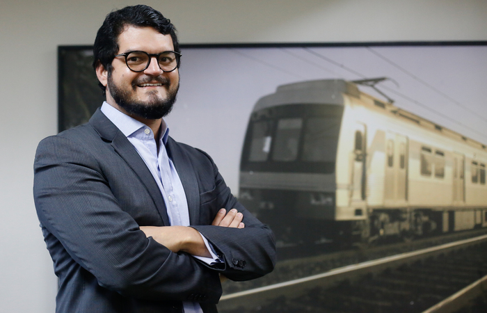 O advogado Carlos Ferreira assumiu a superintendência da Companhia Brasileira de Trens Urbanos (CBTU-PE) no mês de maio maio, em meio à pandemia./Leandro Santana Esp DP