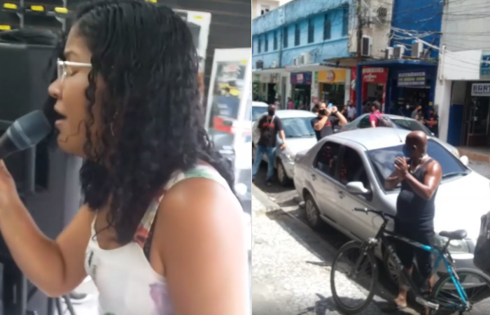 A cantora Jéssyca arrancou aplausos ao cantar I will always love you enquanto testava mesa de som em loja (Foto: Reprodução/Instagram) A cantora Jéssyca arrancou aplausos ao cantar I will always love you enquanto testava mesa de som em loja/Foto: Reprodução/Instagram