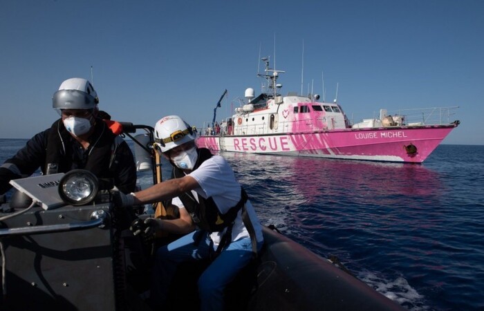 /Foto: Chris Grodotzki/M.V. LouiseMichel /AFP /Foto: Chris Grodotzki/M.V. LouiseMichel /AFP