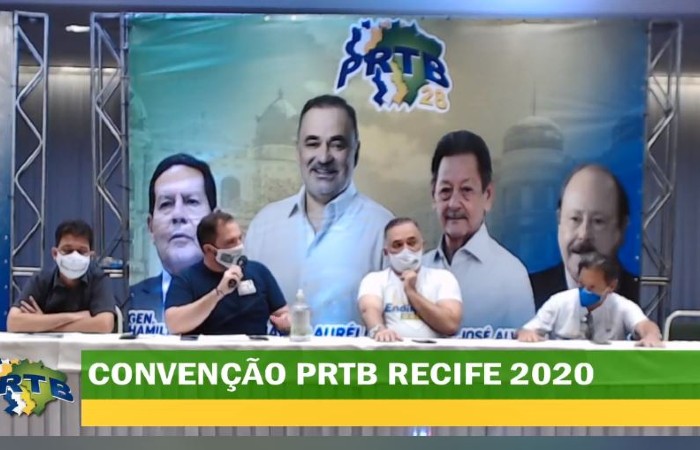 PRTB fez convenção na manhã desta segunda-feira (31)/Foto: Reprodução / Facebook PRTB fez convenção na manhã desta segunda-feira (31)/Foto: Reprodução / Facebook