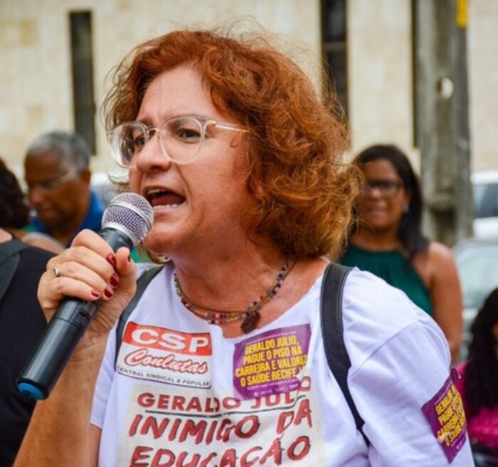 Cláudia Ribeiro é a pré-candidata do PSTU à prefeitura do Recife/Divulgação/ PSTU