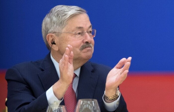 Terry Branstad, o Embaixador dos EUA na China./Foto: Mark Schiefelbein/POOL/AFP Terry Branstad, o Embaixador dos EUA na China./Foto: Mark Schiefelbein/POOL/AFP