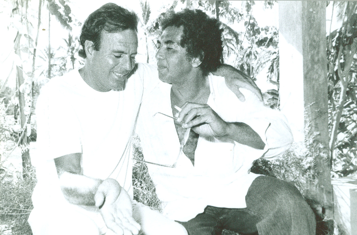 Registro do encontro de Julio Iglesias e Reginaldo Rossi, em 1991