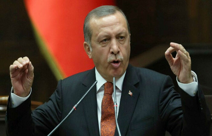O presidente da Turquia, Recep Tayyip Erdogan, pediu o fim da ocupação da Armênia no Azerbaijão/Foto: AFP