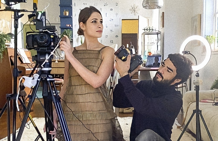 As gravações de Amor e Sorte foram feitas no local onde Luisa Arraes e Caio Blat passam a quarentena/Foto: Sergio Zalis/Globo As gravações de Amor e Sorte foram feitas no local onde Luisa Arraes e Caio Blat passam a quarentena/Foto: Sergio Zalis/Globo