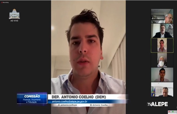 /Antonio Coelho abordou o assunto na reunião da Comissão de Finanças. Foto: Divulgação /Antonio Coelho abordou o assunto na reunião da Comissão de Finanças. Foto: Divulgação