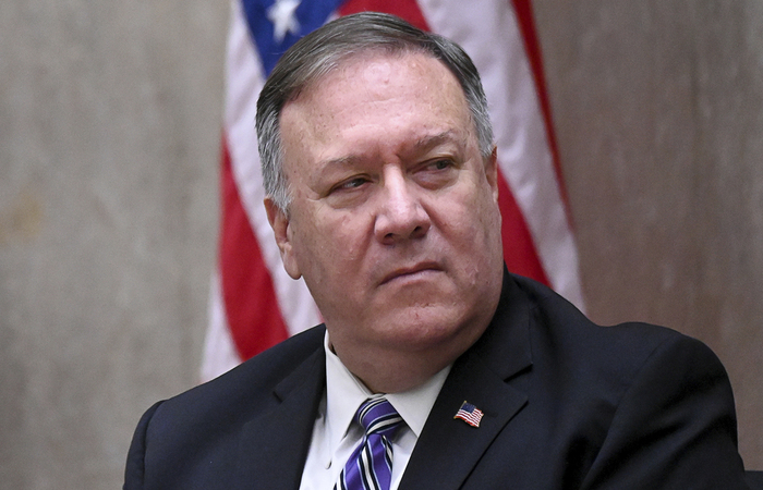 Anúncio foi feito pelo secretário de Estado americano Mike Pompeo/Foto: ERIN SCOTT/POOL/AFP Anúncio foi feito pelo secretário de Estado americano Mike Pompeo/Foto: ERIN SCOTT/POOL/AFP