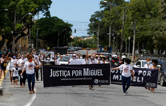 Morte do menino Miguel tem provocado protestos desde que a tragédia ocorreu em junho. Foto: Leandro de Santana/Esp. DP/
