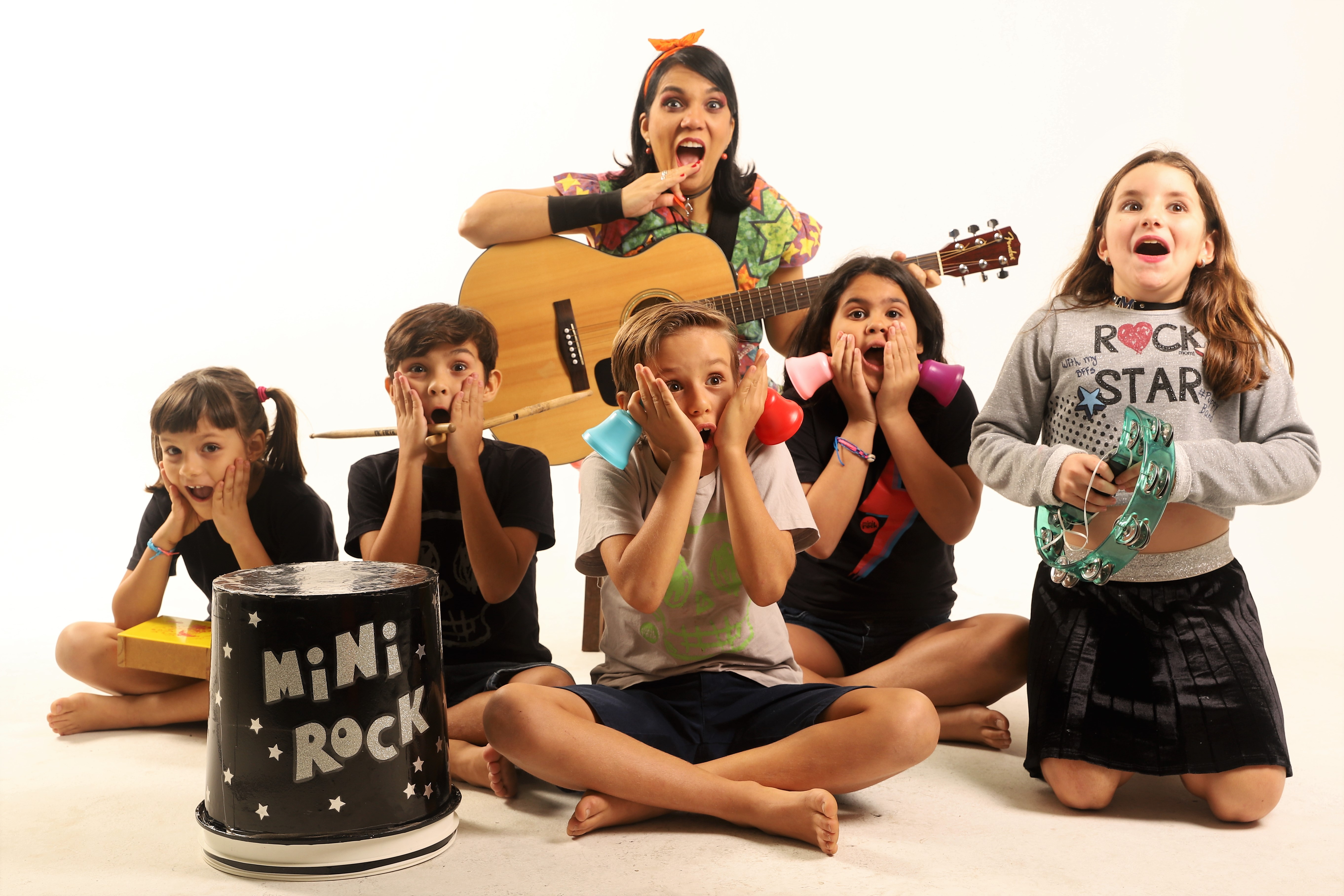 Os pequenos poderão aparecer no telão e interagir durante o show/Foto: Mini Rock/Divulgação Os pequenos poderão aparecer no telão e interagir durante o show/Foto: Mini Rock/Divulgação