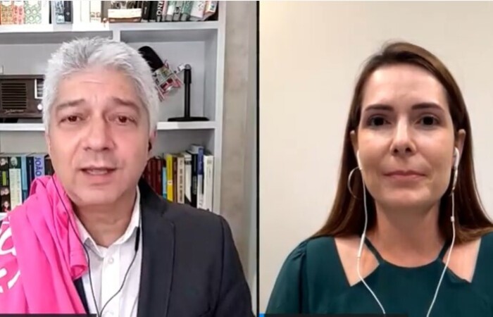 Candidata falou sobre o que fará no Recife, caso vença a eleição. Foto: YouTube/Reprodução/Foto: YouTube/Reprodução