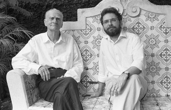 Ariano Suassuna com Carlos Newton Júnior