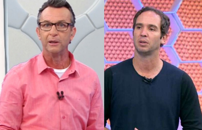Neto criticou Caio Ribeiro por comentários sobre o caso Robinho/Fotos: Band/Reprodução e Rede Globo/Reprodução