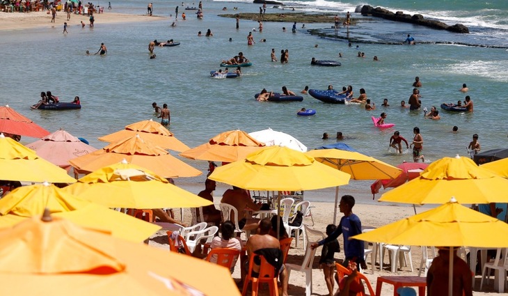 Praia do "Buraco da V&eacute;ia", em Bras&iacute;lia Teimosa./Foto: Leandro de Santana/DP
