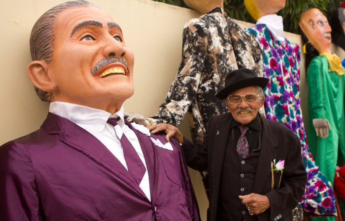 Mestre Jaime ficou conhecido por montar bonecos gigantes para o carnaval de Salgueiro/Foto: Ricardo Moura/Secult-PE