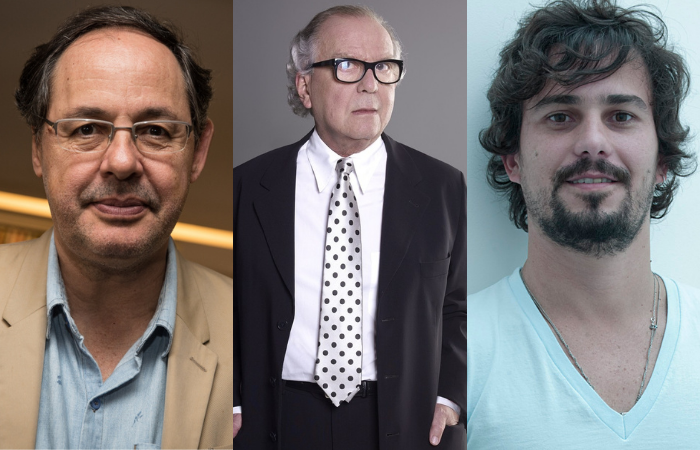 Economista, filósofo e escritor Giannetti e os publicitários Washington Olivetto e Guga Kertz/Foto: Divulgação Economista, filósofo e escritor Giannetti e os publicitários Washington Olivetto e Guga Kertz/Foto: Divulgação