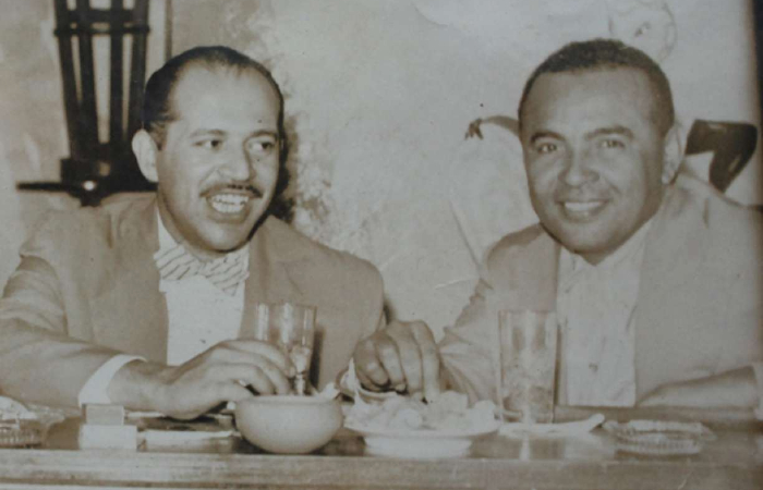 Zé Dantas, homenageado da programação, e Luiz Gonzaga/Foto: Divulgação