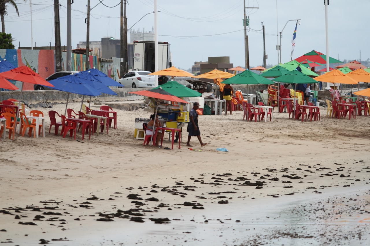 Trecho do Buraco da Velha, em Brasília Teimosa, praticamente vazio