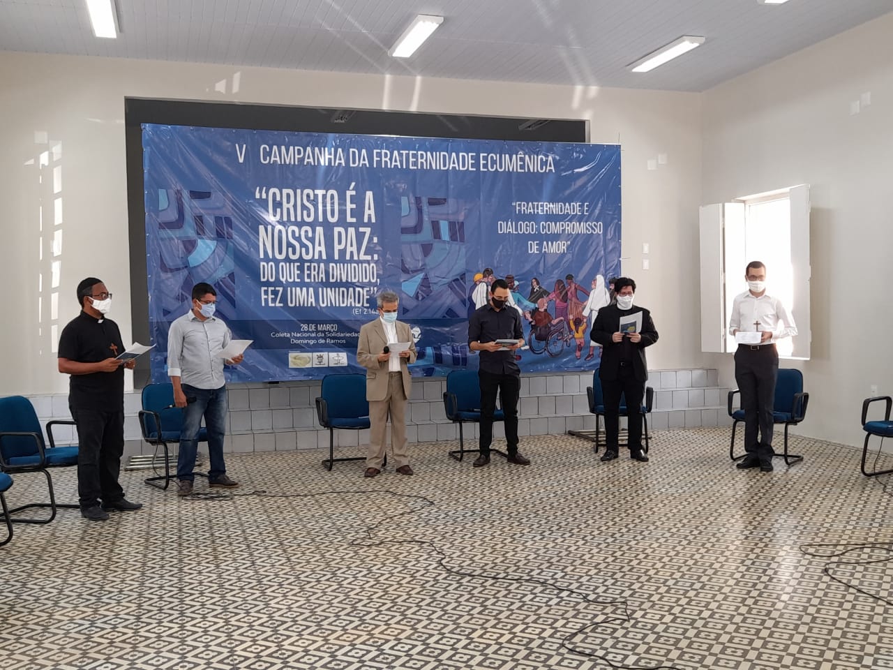 Encontro ecumênico, no Recife, foi realizado na sede da CNBB, contando com transmissão virtual/Foto: AOR/Divulgação Encontro ecumênico, no Recife, foi realizado na sede da CNBB, contando com transmissão virtual/Foto: AOR/Divulgação