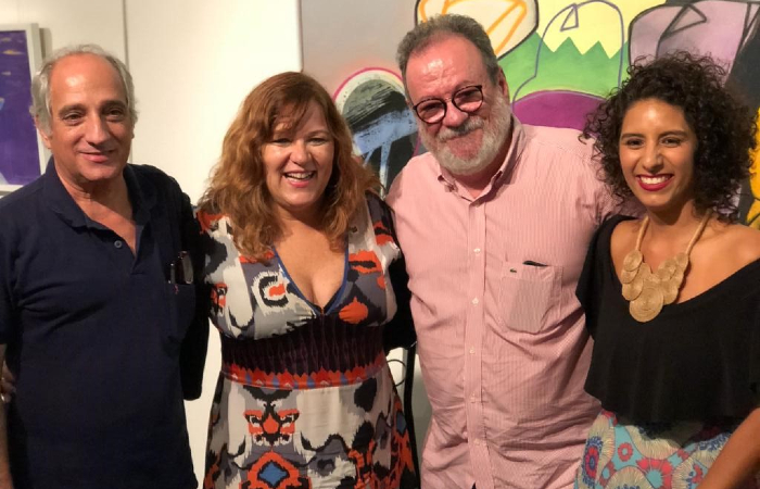 Marco Rosati, Nena Queiroga, Fernando Neves e Mayra Clara, na APG/Foto: APG/Divulgação