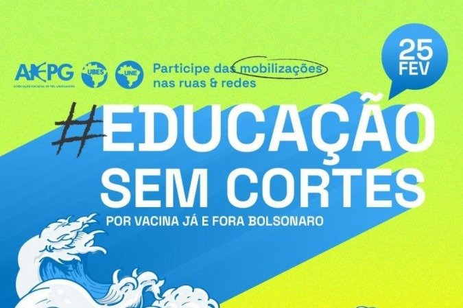 /Os atos foram convocados pela UNE, Ubes e ANPG e defendem a vacinação e o impeachment de Bolsonaro, em 16 cidades brasileiras. Foto: Une / divulgação