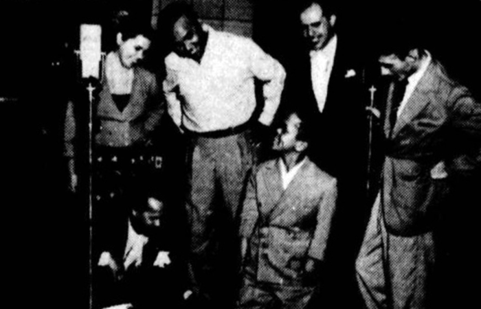Luiz Gonzaga, Zé Dantas e outros na Rádio Nacional, data desconhecida