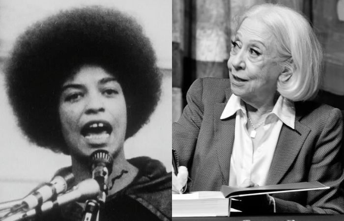 Filme sobre Angela Davis, de Yolande du Luart (1971), será exibido, e Maeve Jinkings conversa com Fernanda Montenegro/Foto: Divulgação e Instagram/Reprodução Filme sobre Angela Davis, de Yolande du Luart (1971), será exibido, e Maeve Jinkings conversa com Fernanda Montenegro/Foto: Divulgação e Instagram/Reprodução