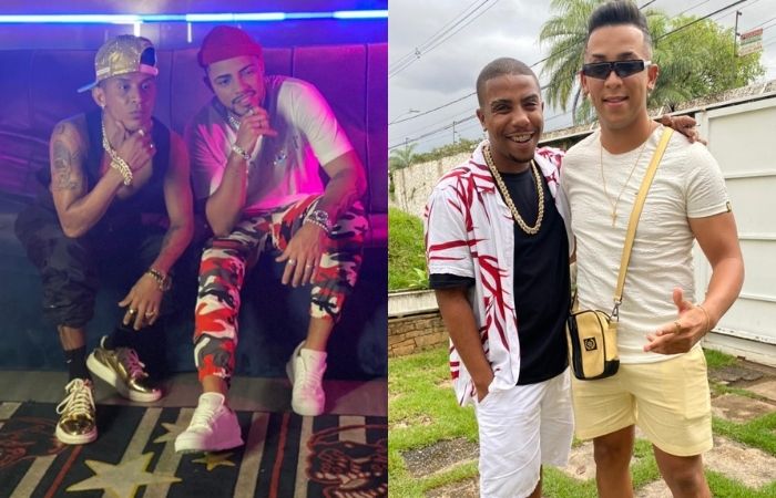 MC Tr&oacute;ia e JS (esquerda) e Luan da BS e Nego LX (direita)/Foto: Pepeu Nascimento/Divulga&ccedil;&atilde;o