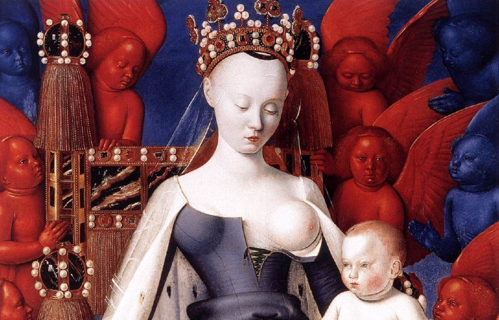 Díptico de Melun, de Jean Fouquet/Foto: Reprodução da Internet Díptico de Melun, de Jean Fouquet/Foto: Reprodução da Internet