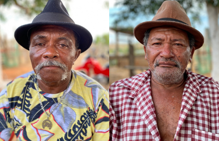 Os mestres Borges Lucas e Reginaldo Cipriano apresentam seus tradicionais cocos de roda/Fotos: Divulgação Os mestres Borges Lucas e Reginaldo Cipriano apresentam seus tradicionais cocos de roda/Fotos: Divulgação